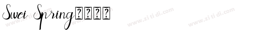 Swei Spring字体转换